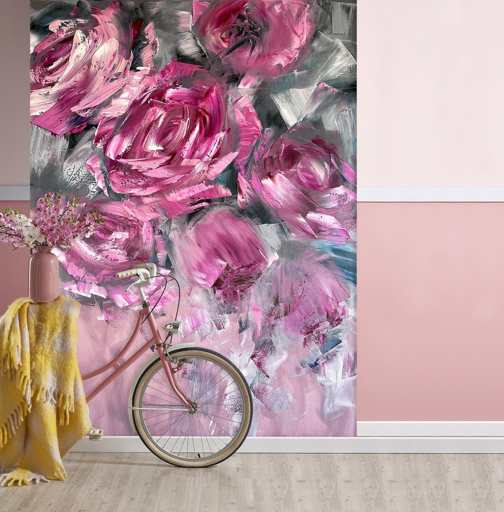 3D Red Rose 2628 Skromova Marina Wall Mural Wall Murals