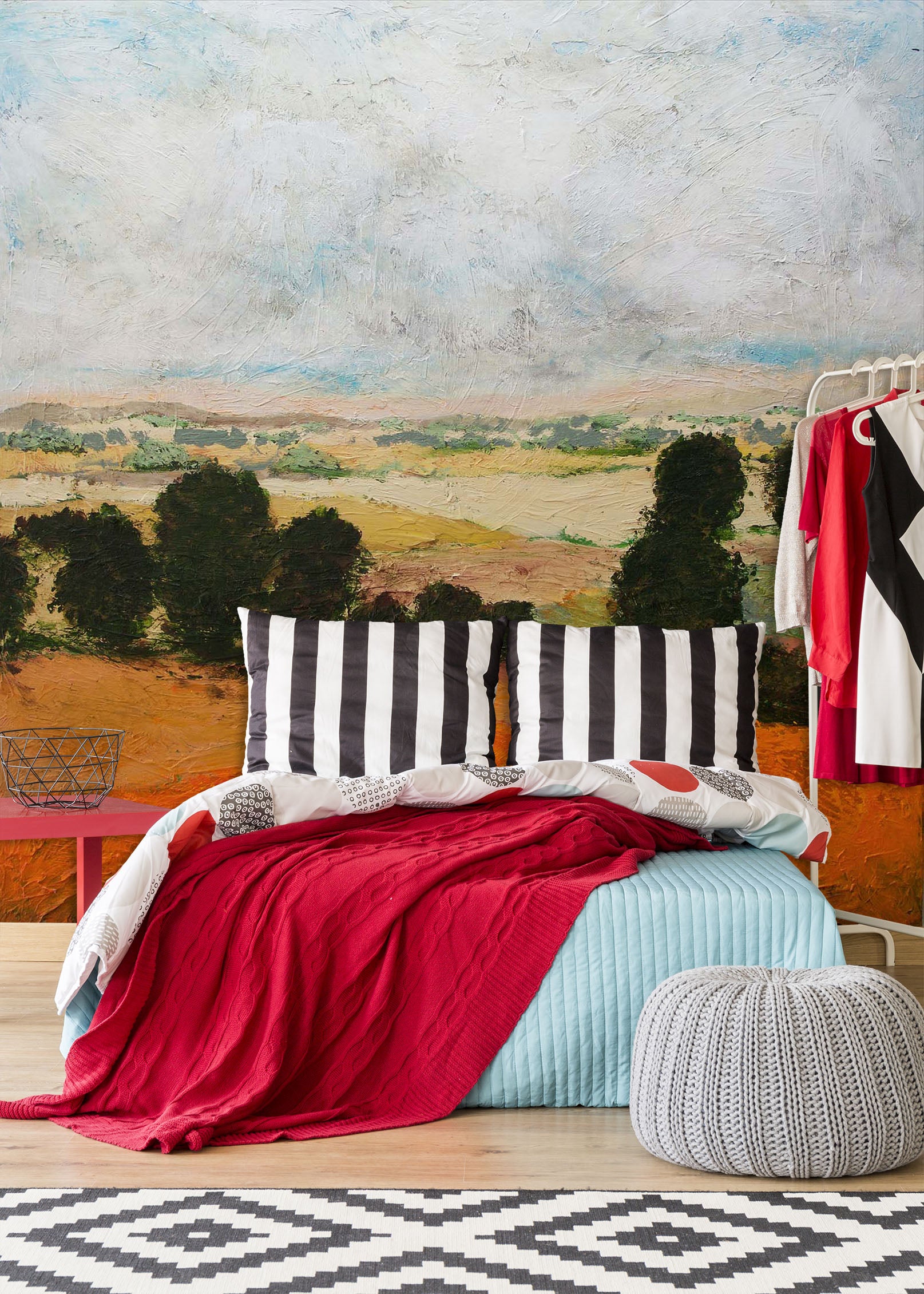 3D Autumn Field 205 Allan P. Friedlander Wall Mural Wall Murals