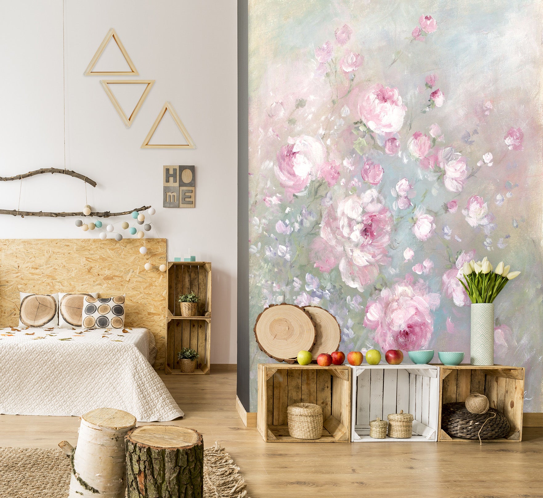 3D Summers Roses 1630 Debi Coules Wall Mural Wall Murals