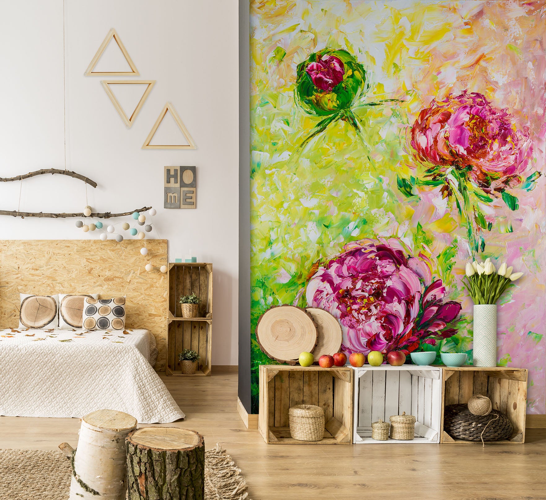 3D Pink Flower 284 Skromova Marina Wall Mural Wall Murals