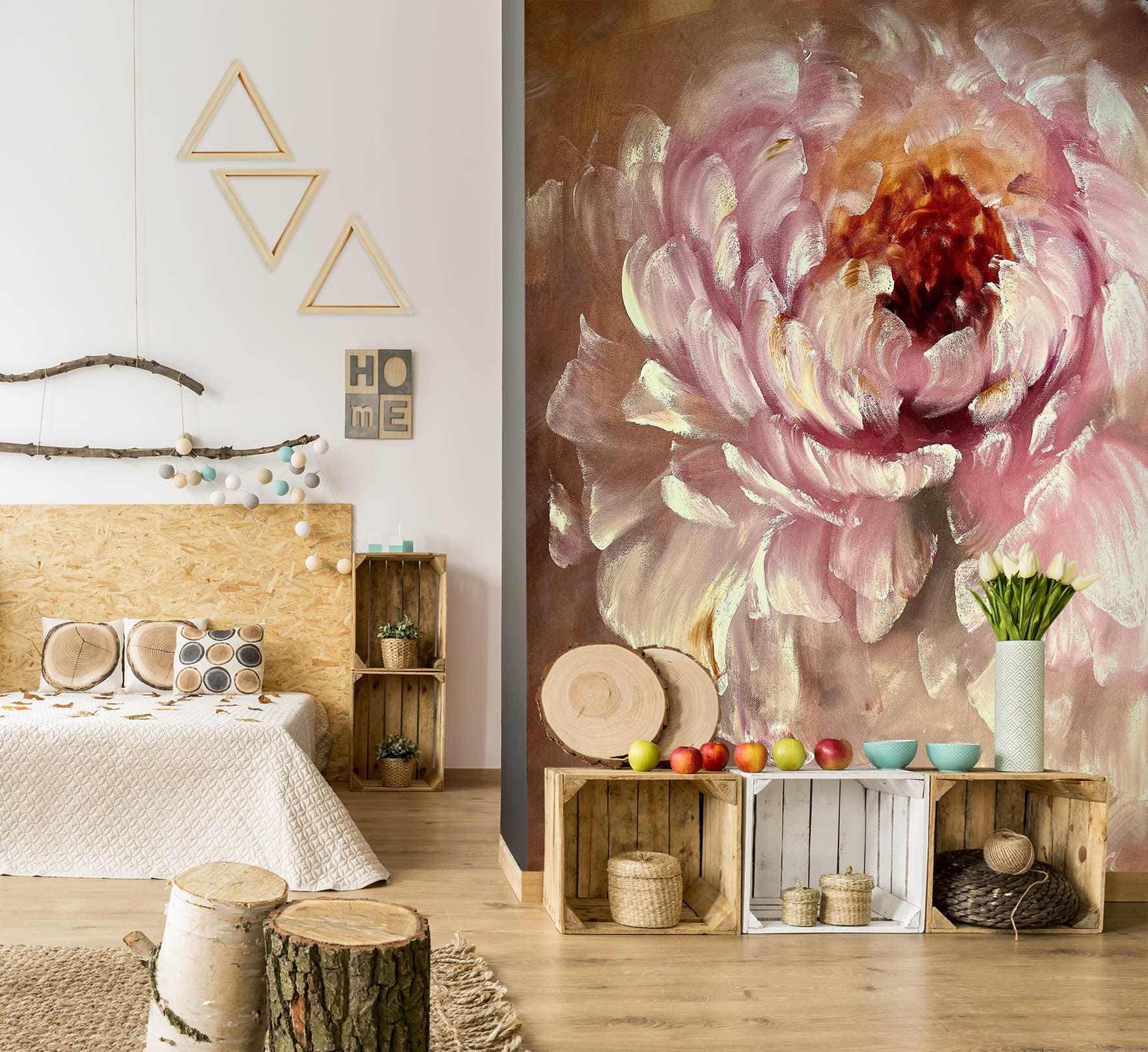 3D Pink Flower 2643 Skromova Marina Wall Mural Wall Murals