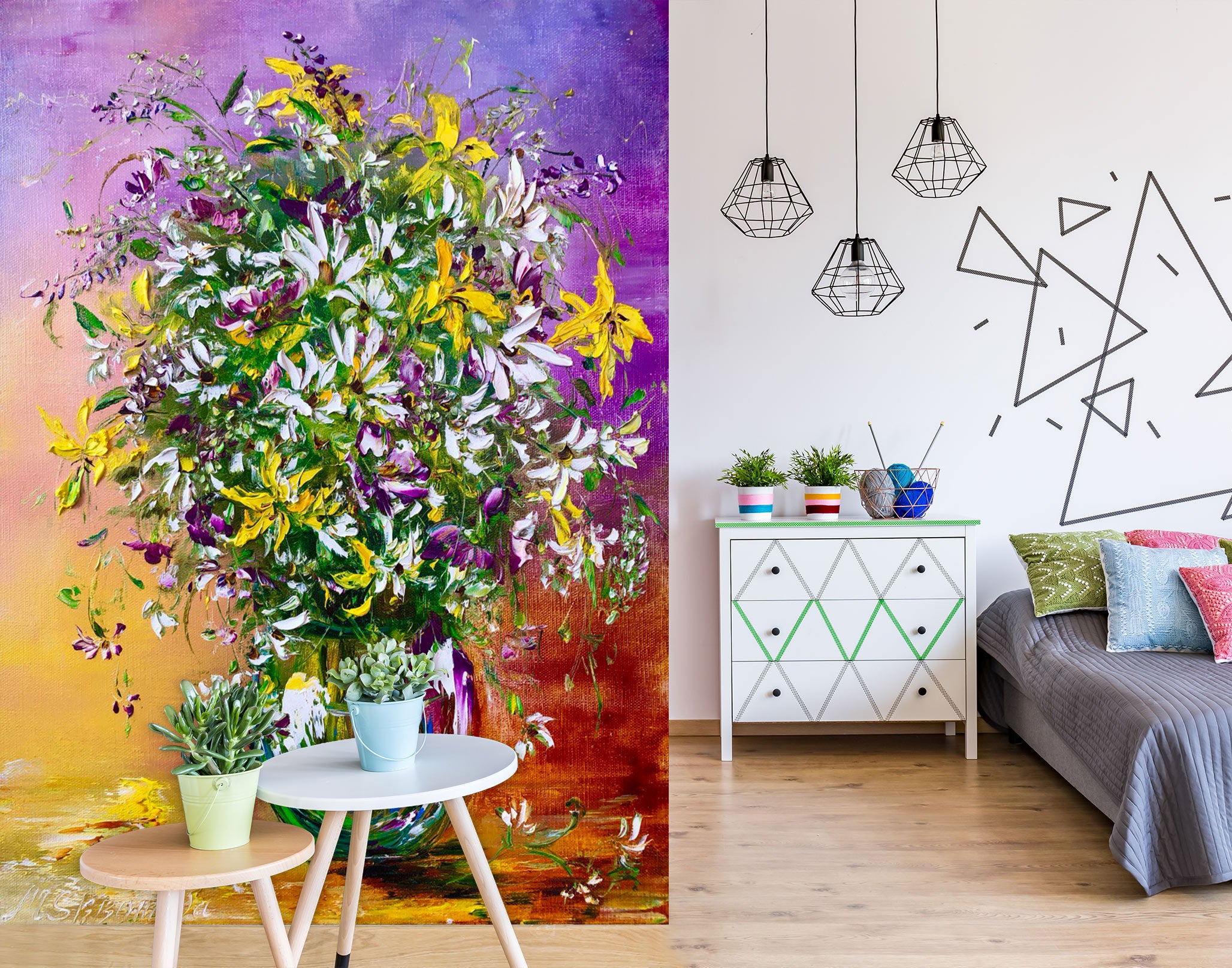 3D Colorful Bouquet 153 Skromova Marina Wall Mural Wall Murals