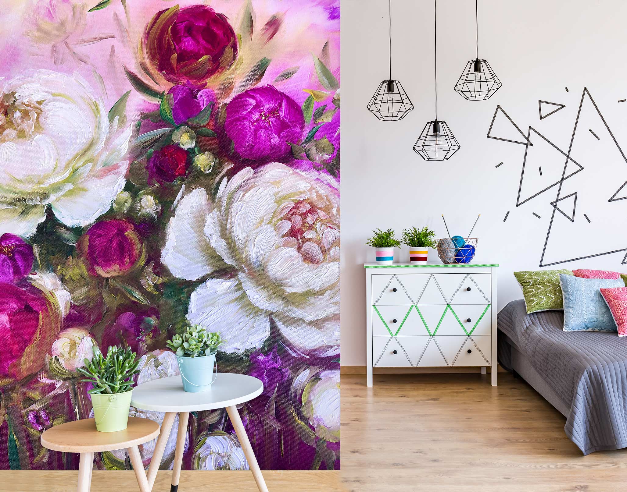 3D Bright Flowers 155 Skromova Marina Wall Mural Wall Murals