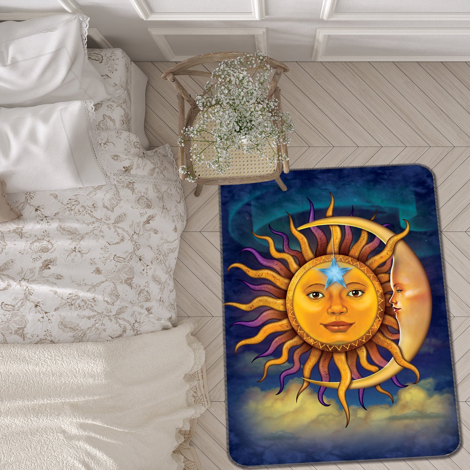 3D Sun Moon 1059 Vincent Hie Rug Non Slip Rug Mat