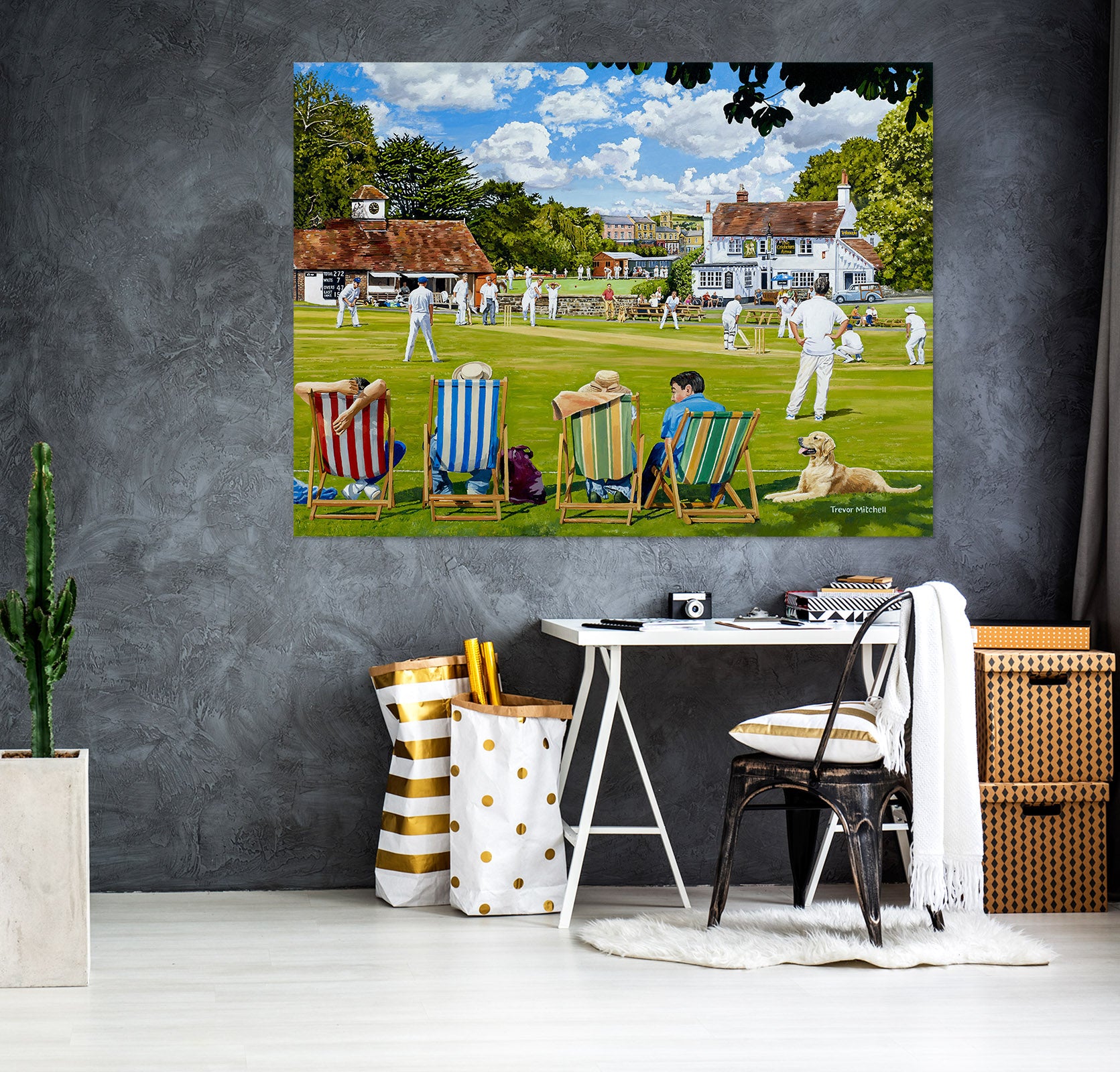 3D Lawn People Play 8935 Trevor Mitchell Wall Sticker