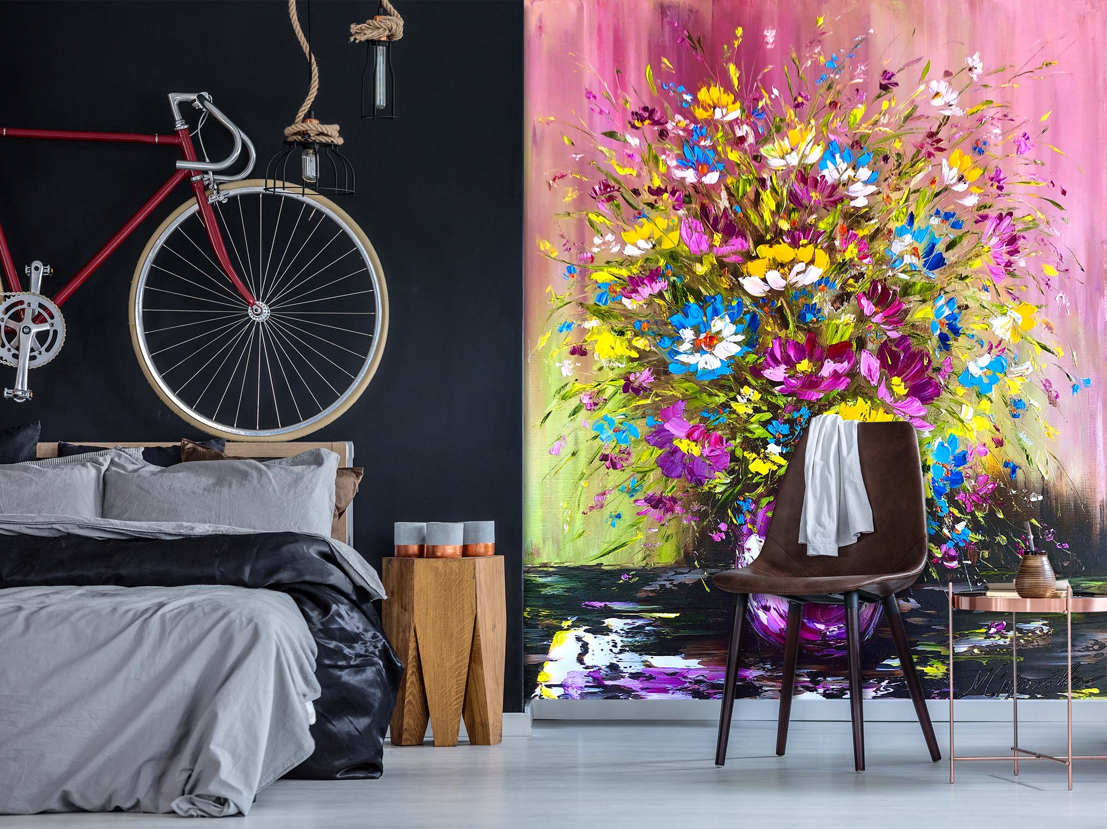 3D Petal Bouquet 177 Skromova Marina Wall Mural Wall Murals