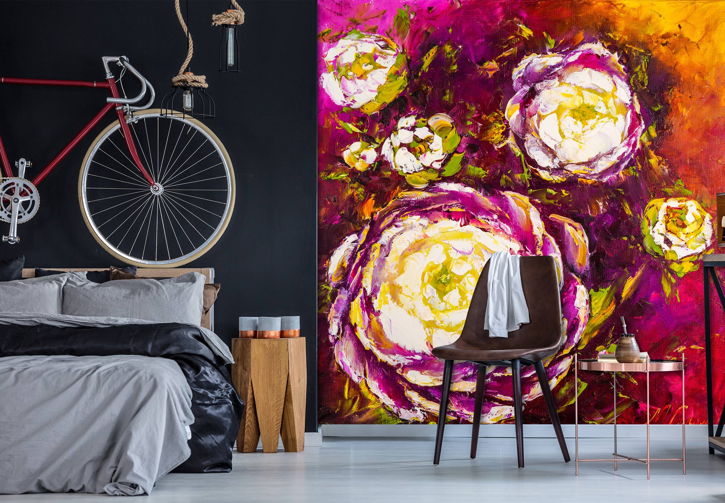 3D Purple Flower 138 Skromova Marina Wall Mural Wall Murals