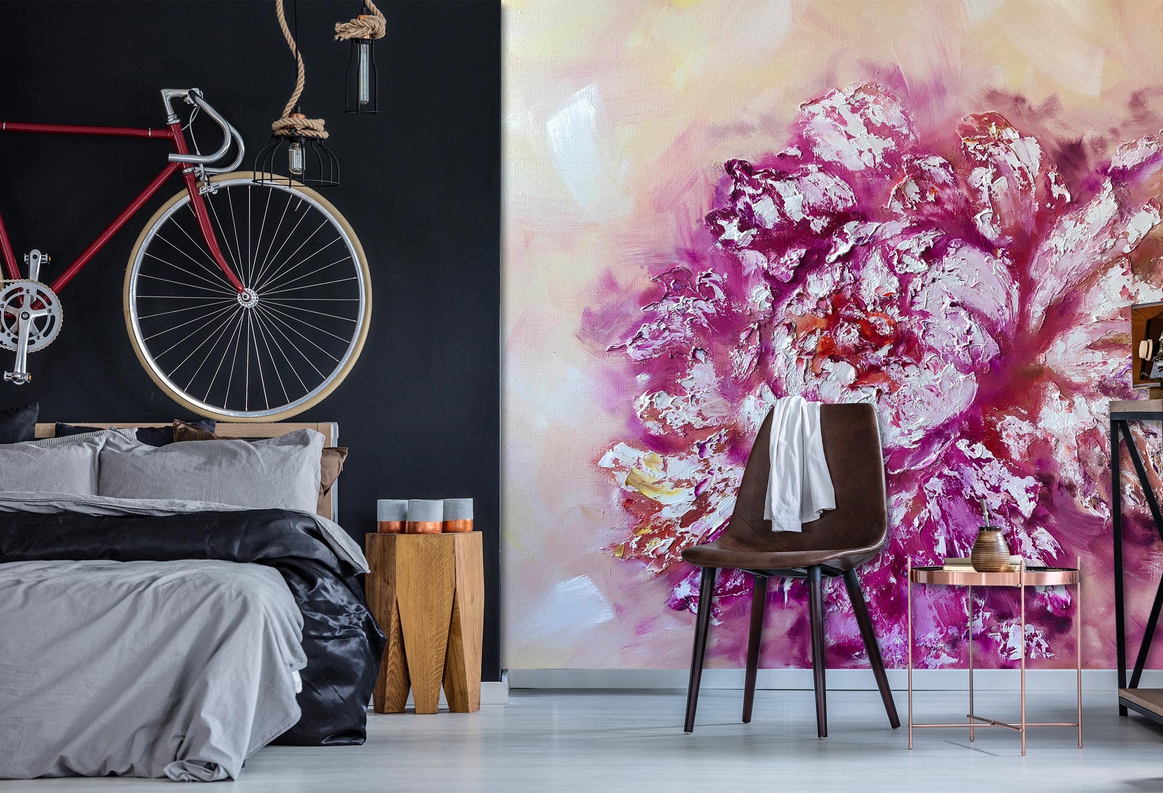 3D Purple Flower 154 Skromova Marina Wall Mural Wall Murals