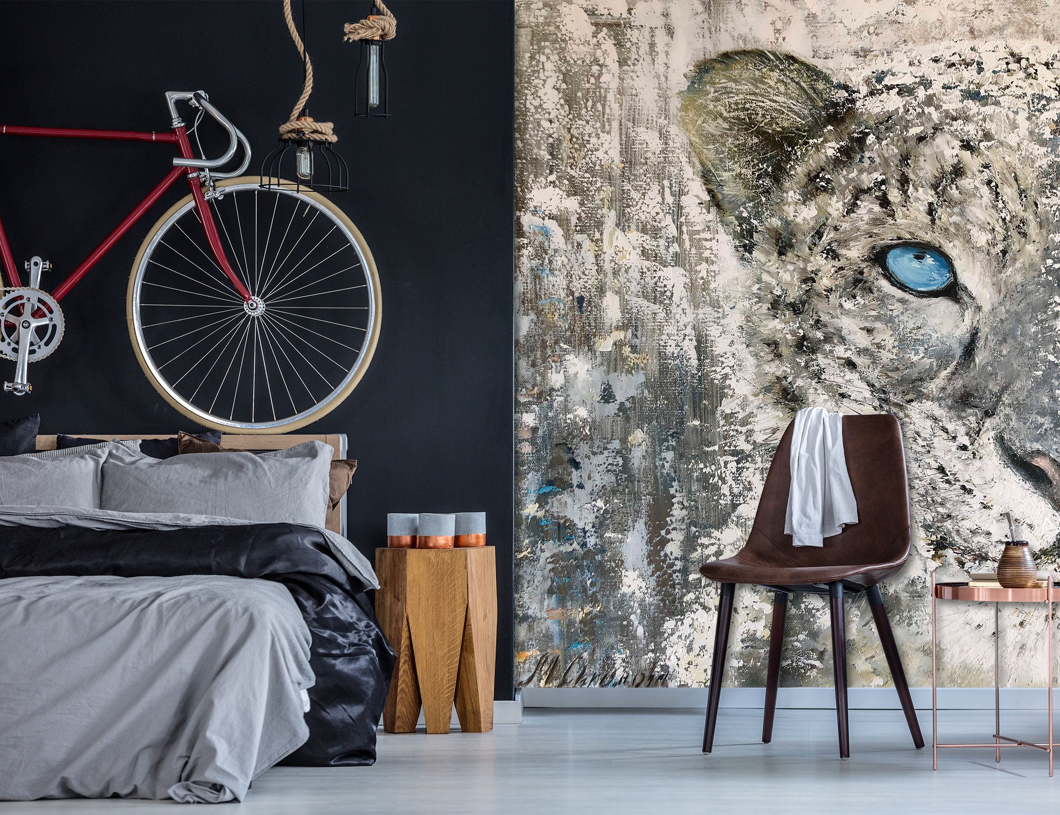 3D Leopard Eyes 197 Skromova Marina Wall Mural Wall Murals