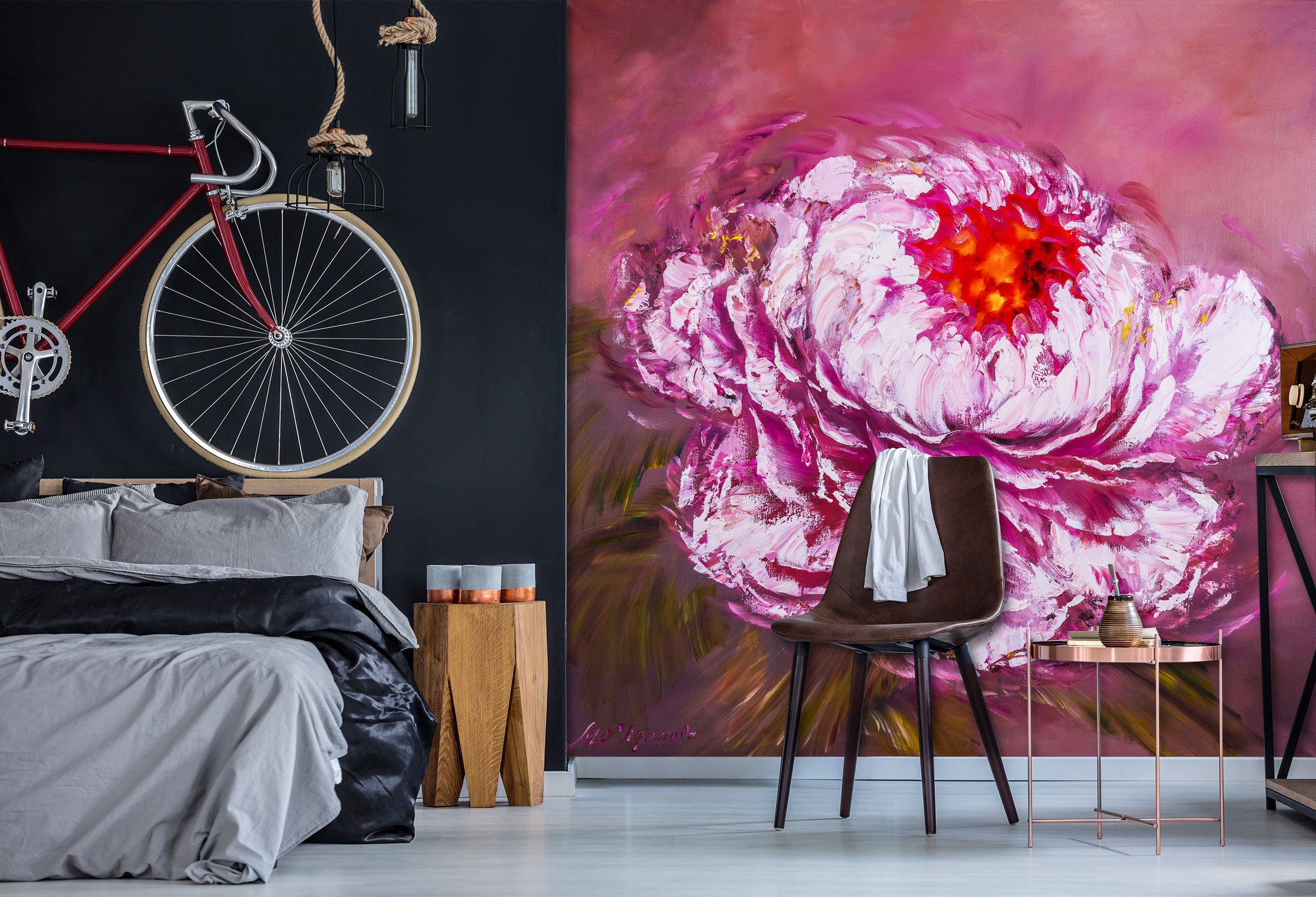 3D Pink Flower 161 Skromova Marina Wall Mural Wall Murals