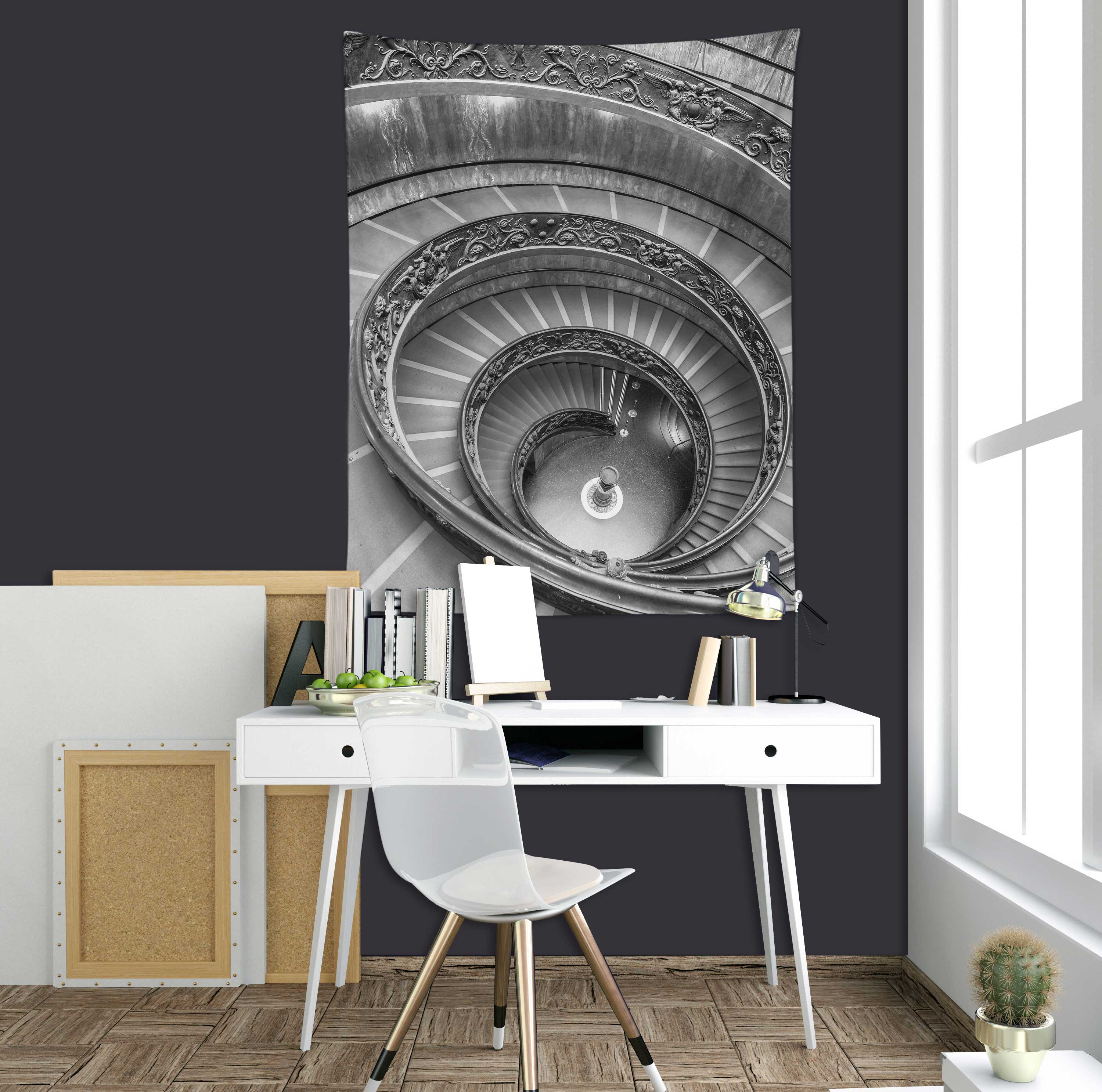 3D Spiral Staircase 116180 Assaf Frank Tapestry Hanging Cloth Hang