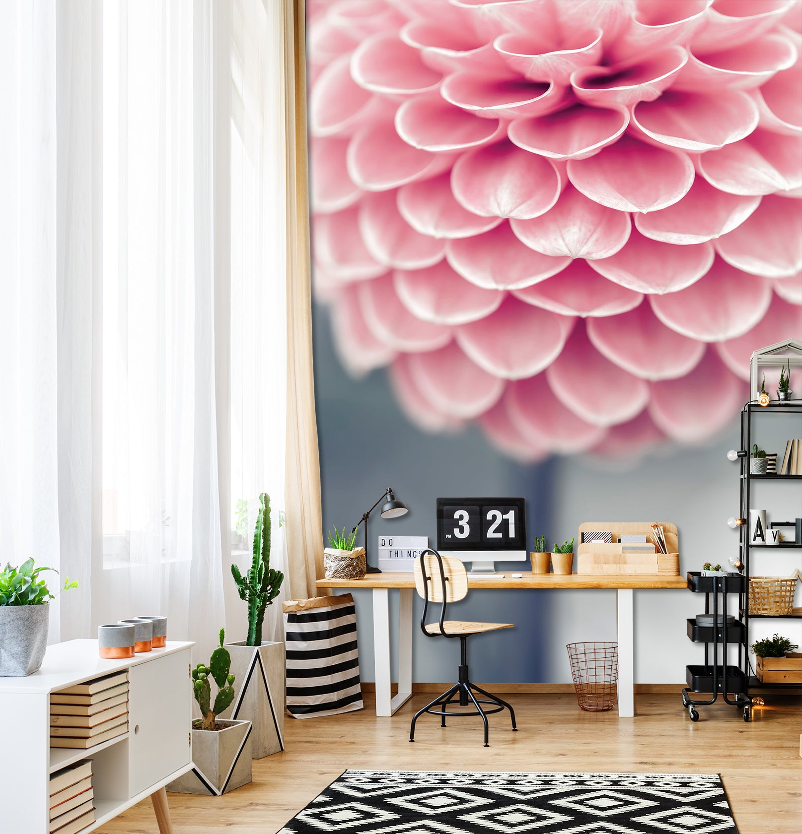 3D Pink Petals 6200 Assaf Frank Wall Mural Wall Murals