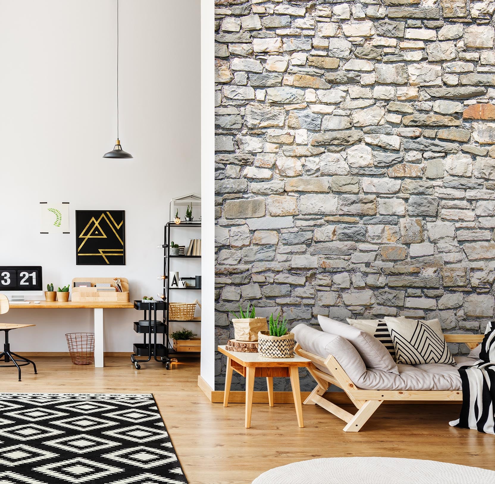 3D Irregular Stone Wall 37 Wall Murals