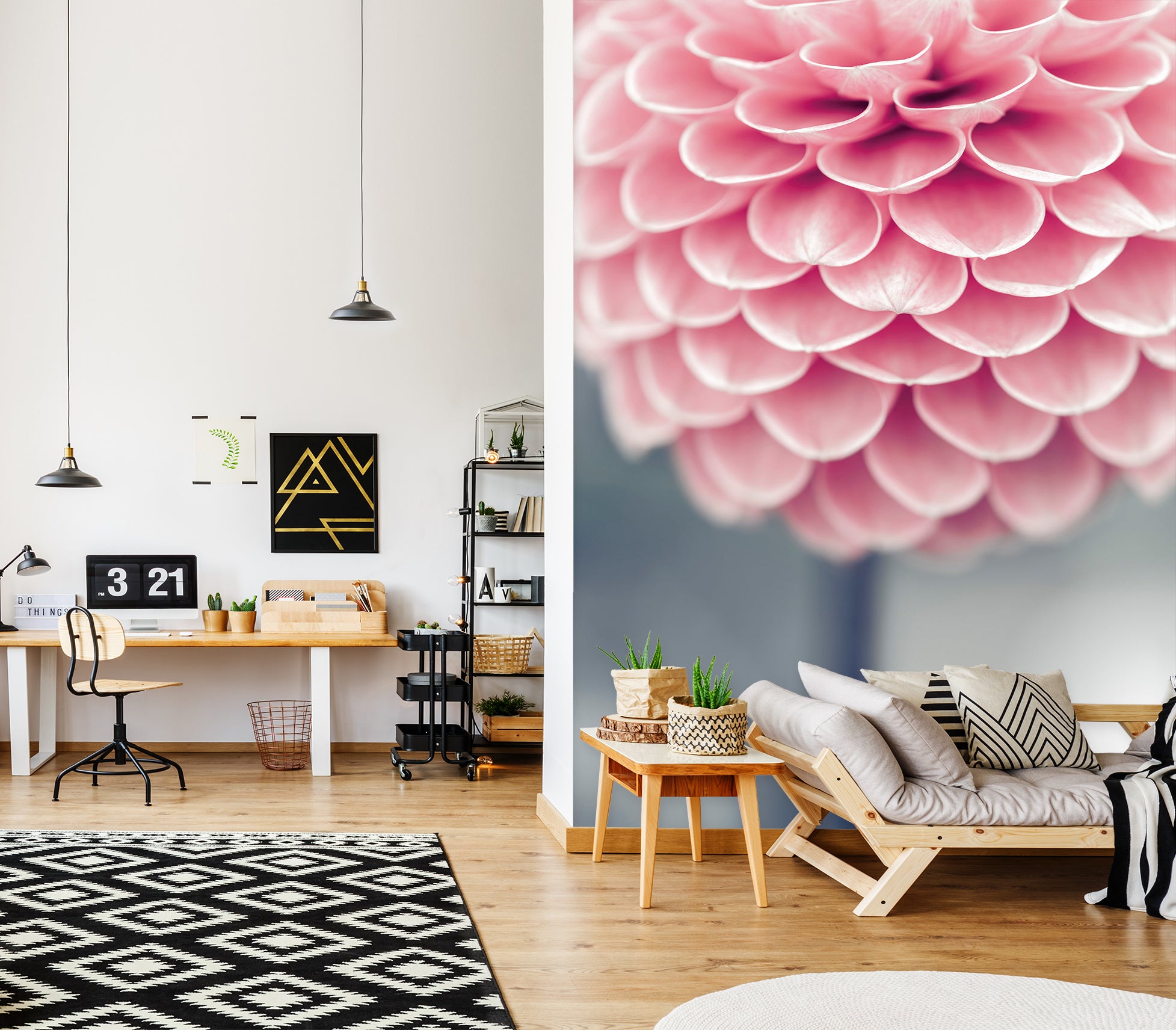 3D Pink Petals 6200 Assaf Frank Wall Mural Wall Murals