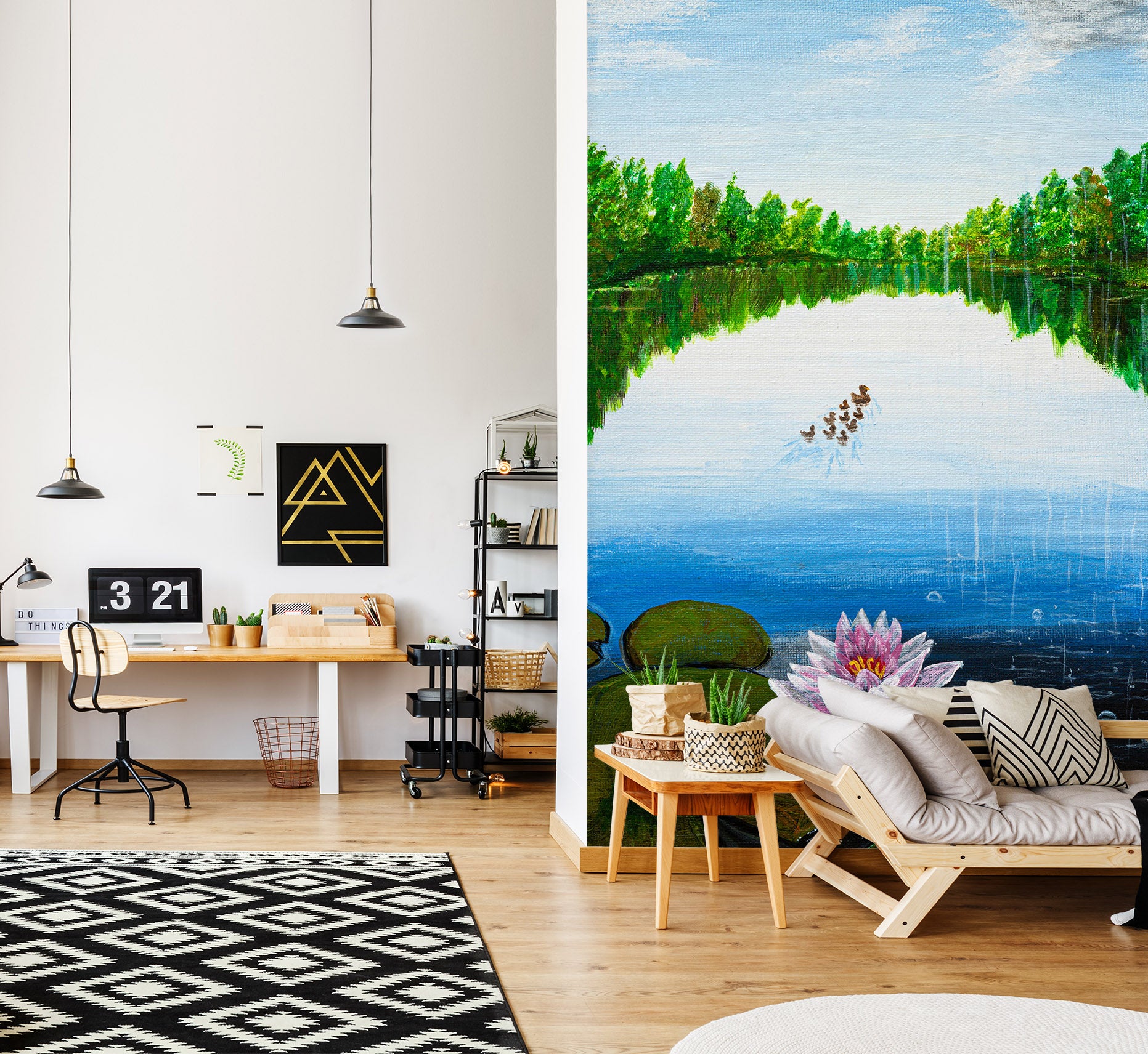 3D Lotus 1866 Marina Zotova Wall Mural Wall Murals