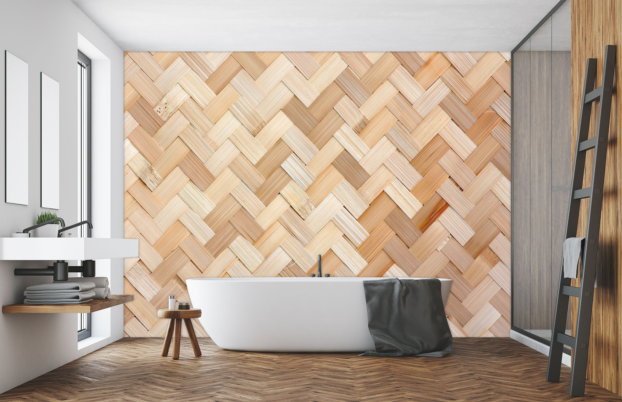 3D Mat Bamboo 113 Wall Murals