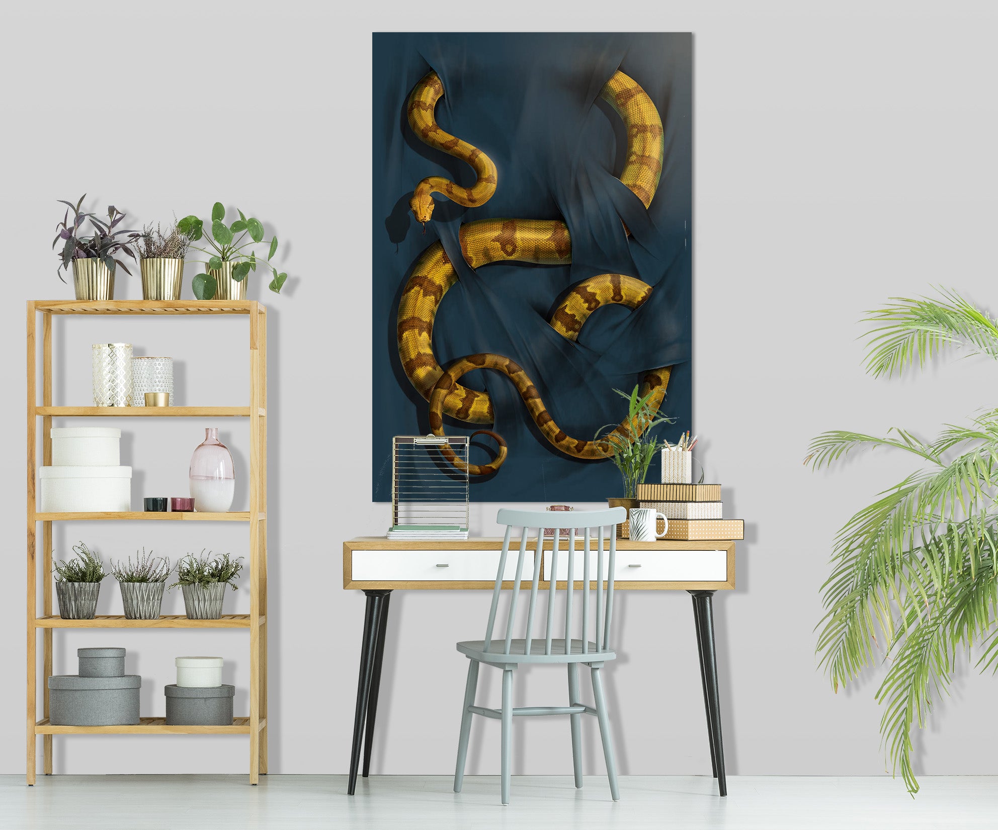 3D Boa Constrictor 015 Vincent Hie Wall Sticker