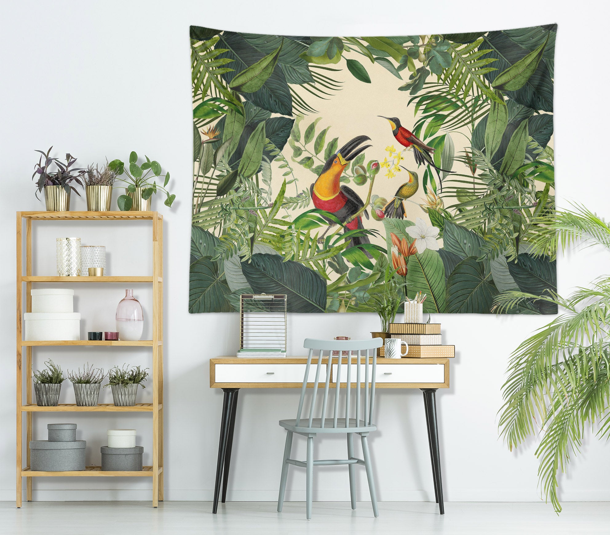 3D Jungle Bird 11835 Andrea haase Tapestry Hanging Cloth Hang