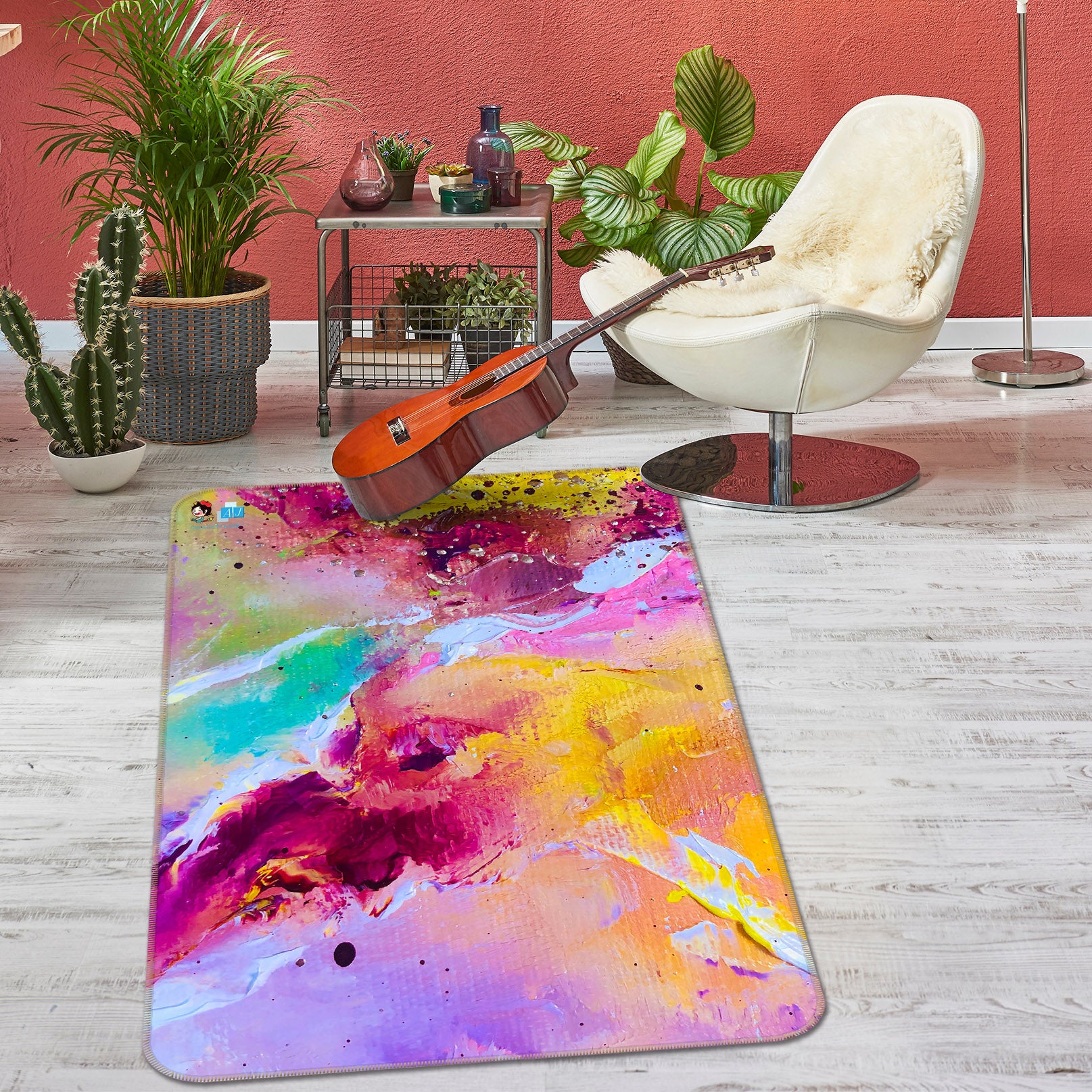 3D Color Painting 1311 Skromova Marina Rug Non Slip Rug Mat