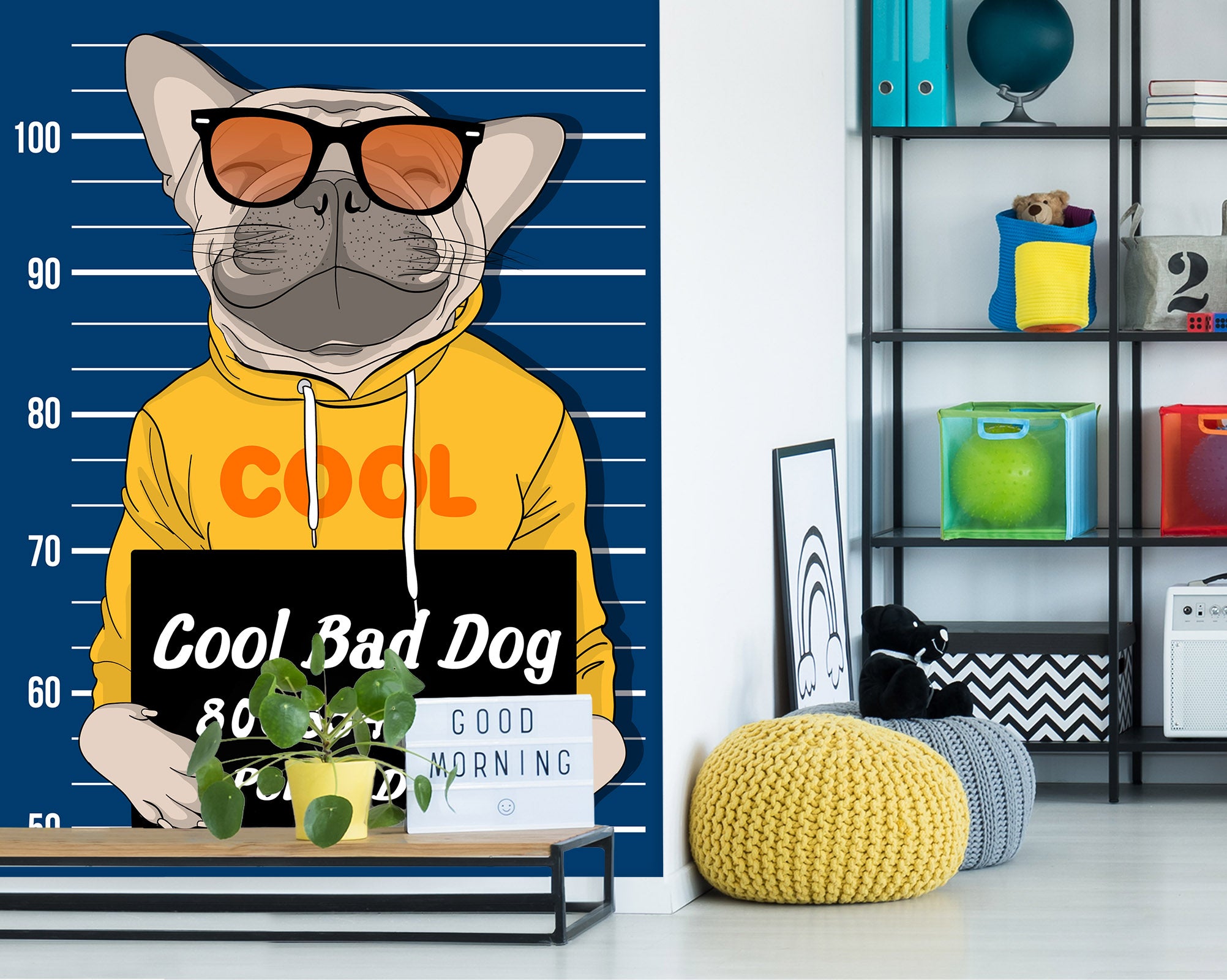 3D Bulldog Sunglasses 57142 Wall Murals