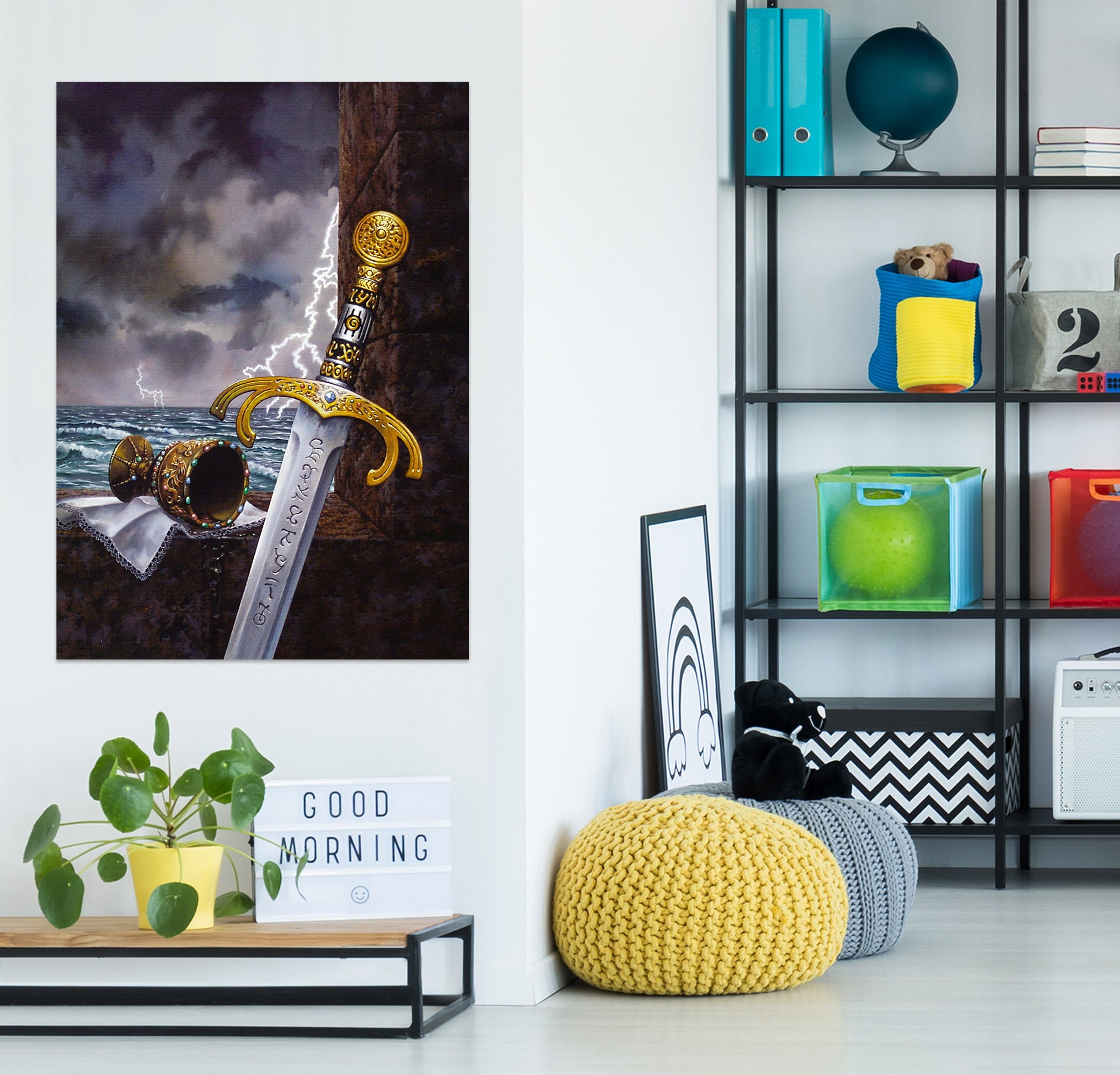 3D Ocean Cup Sword 8100 Ciruelo Wall Sticker