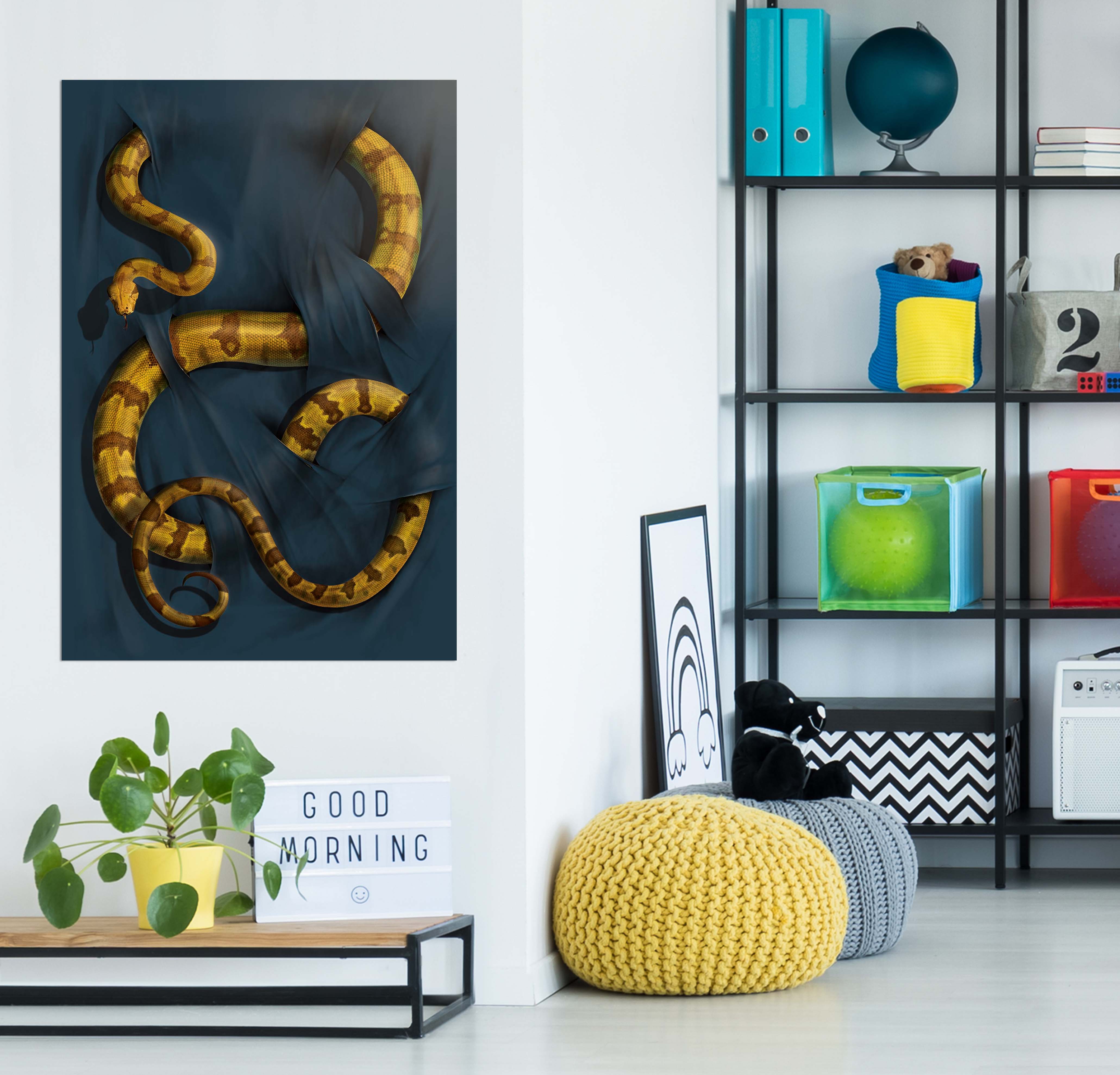 3D Boa Constrictor 015 Vincent Hie Wall Sticker