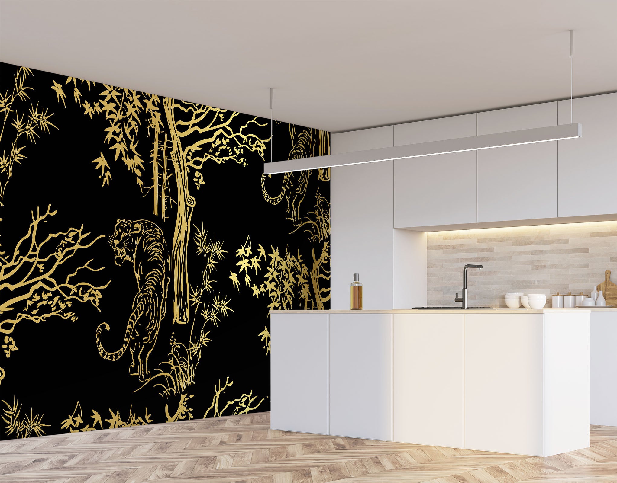 3D Tiger Tree 1143 Wall Murals