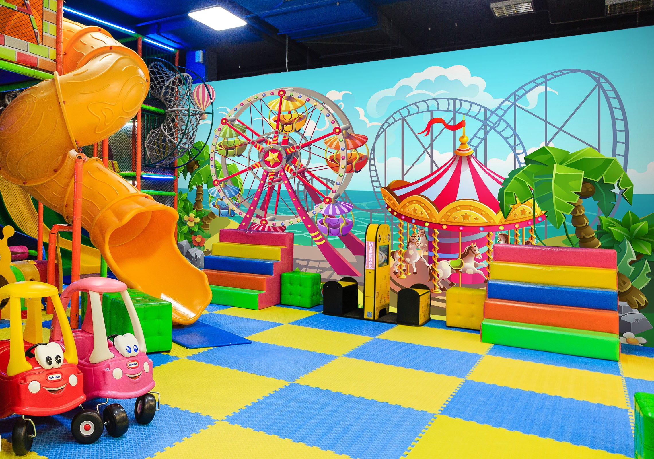 3D Rides 1415 Indoor Play Centres Wall Murals