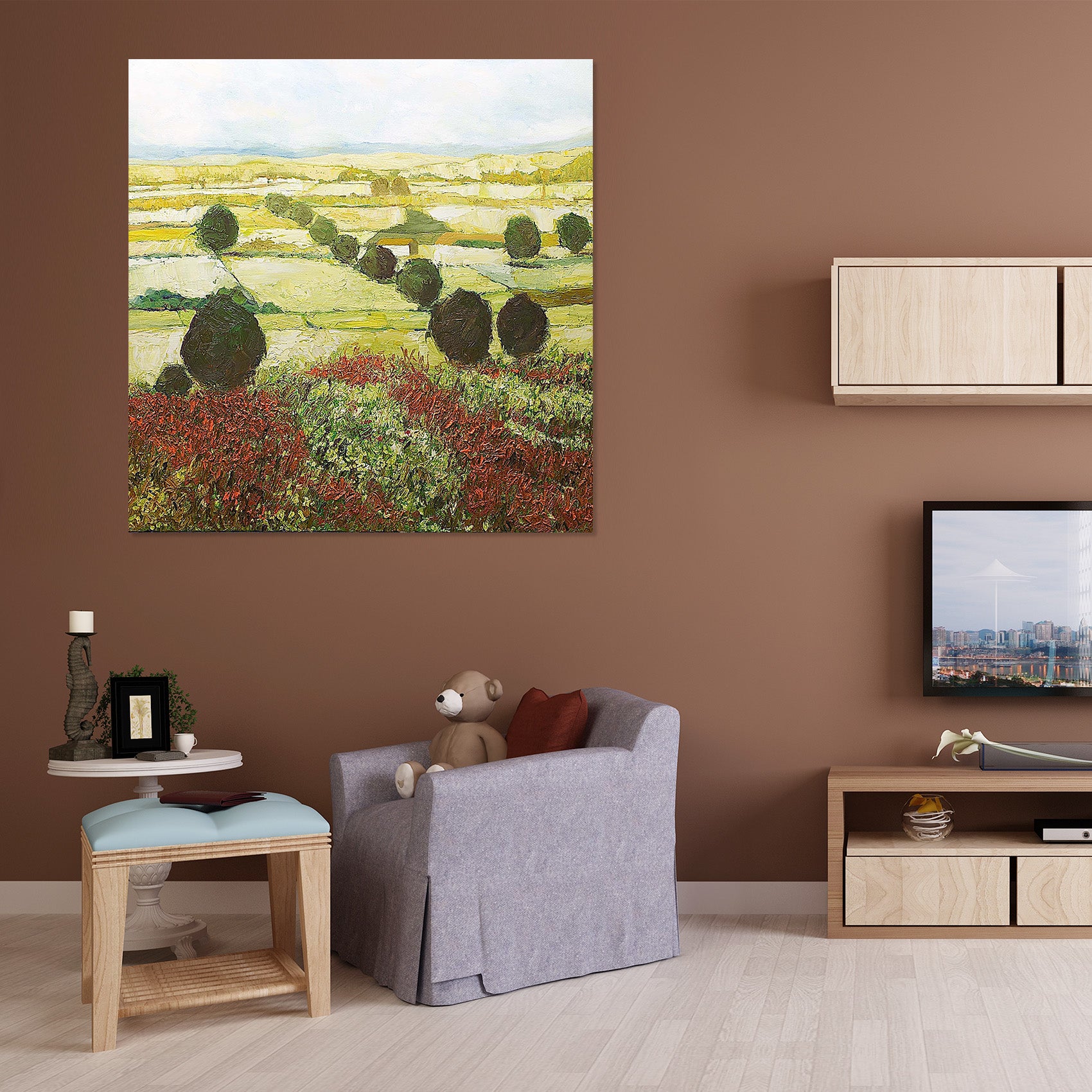 3D Wildflower Valley 109 Allan P. Friedlander Wall Sticker