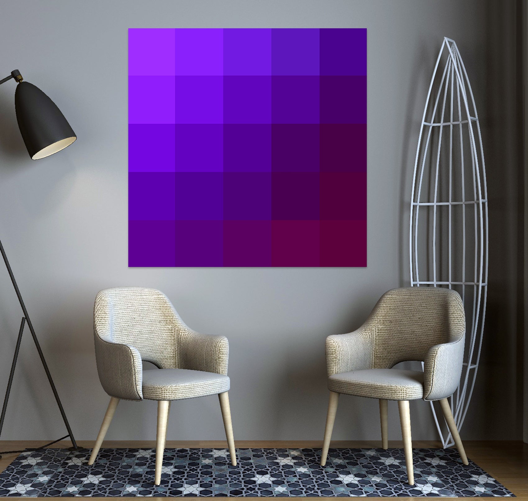 3D Purple 71112 Shandra Smith Wall Sticker