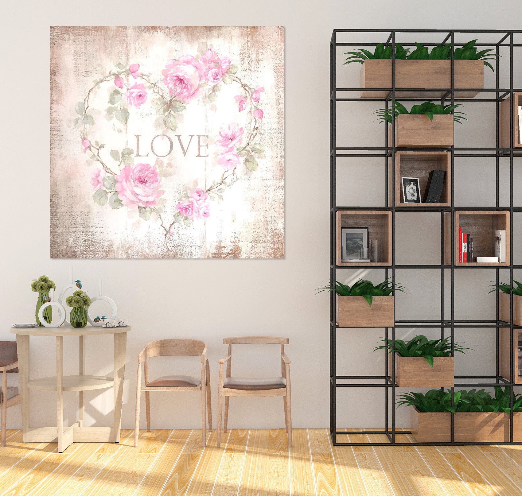 3D Love Rose 020 Debi Coules Wall Sticker