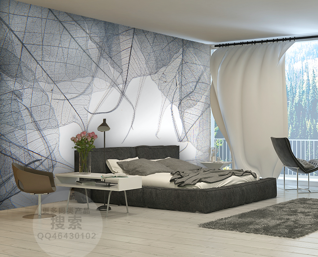 3D Transparent Leaves WG185 Wall Murals