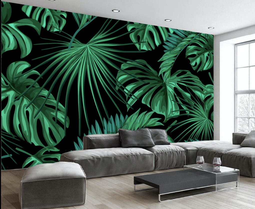 3D Forest Leaves WG314 Wall Murals