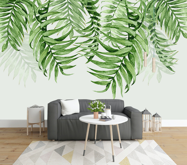 3D Long Leaves WG179 Wall Murals