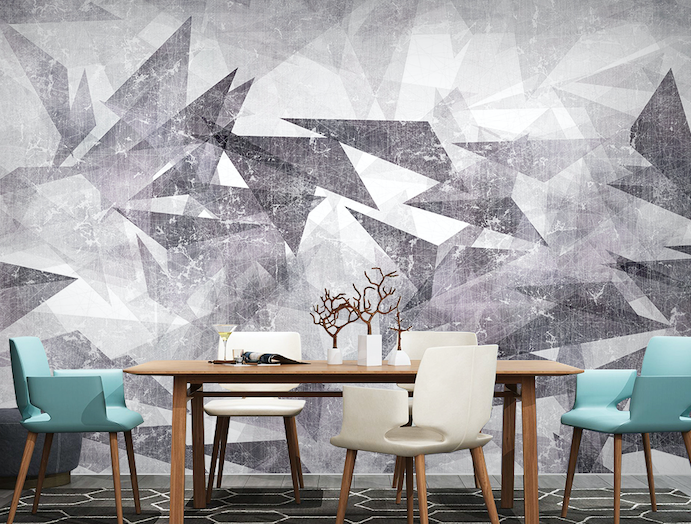 3D Wall Triangle WG310 Wall Murals