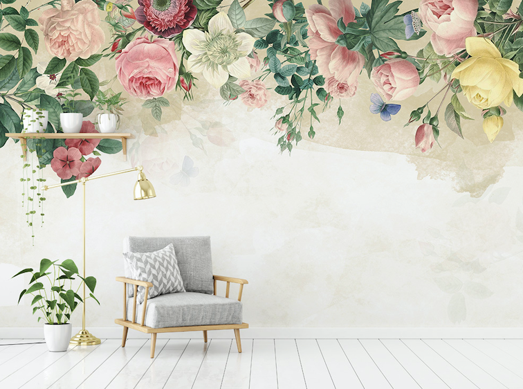 3D Color Rose WG011 Wall Murals