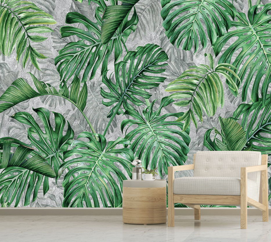 3D Big Leaf WG226 Wall Murals