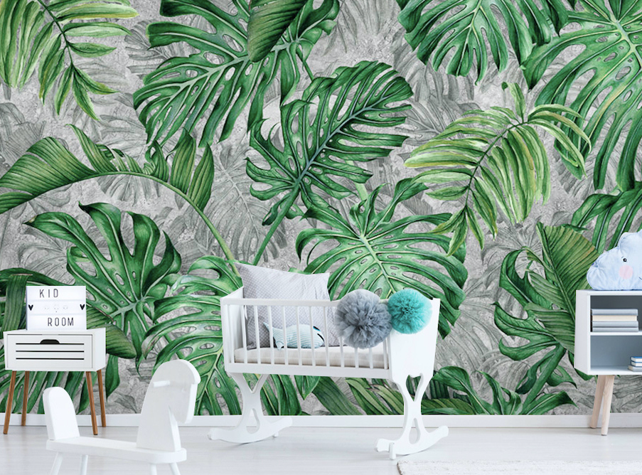 3D Big Leaf WG226 Wall Murals