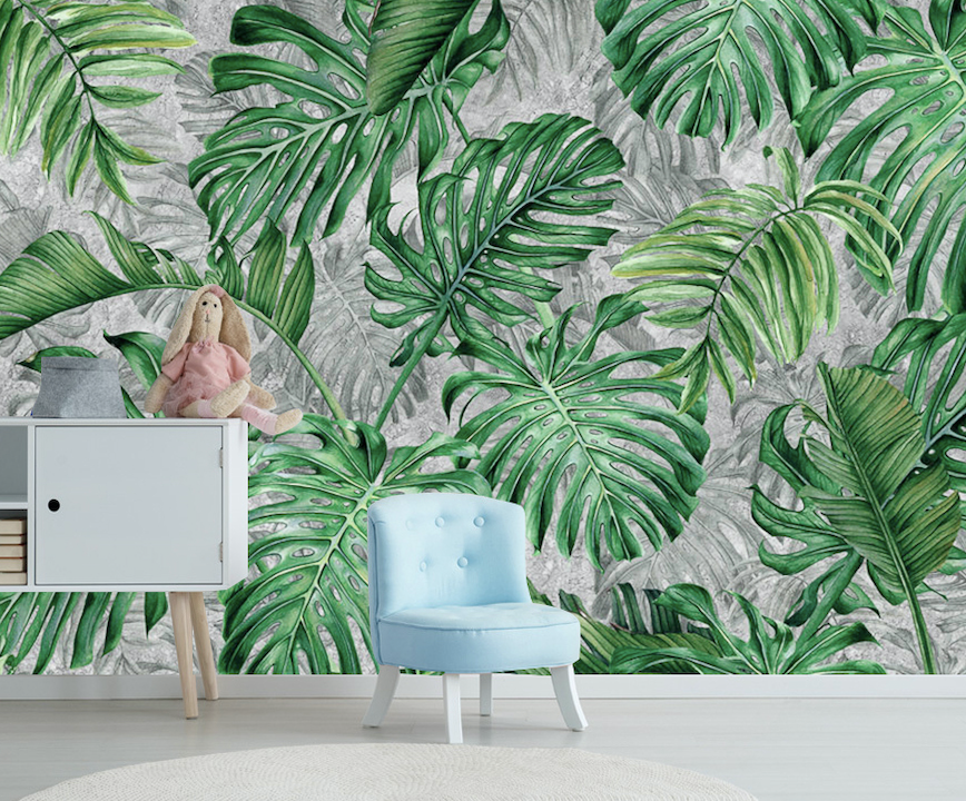 3D Big Leaf WG226 Wall Murals