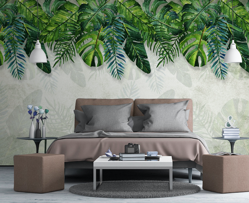 3D Leaf Wall WG027 Wall Murals