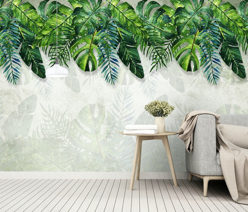 3D Leaf Wall WG027 Wall Murals