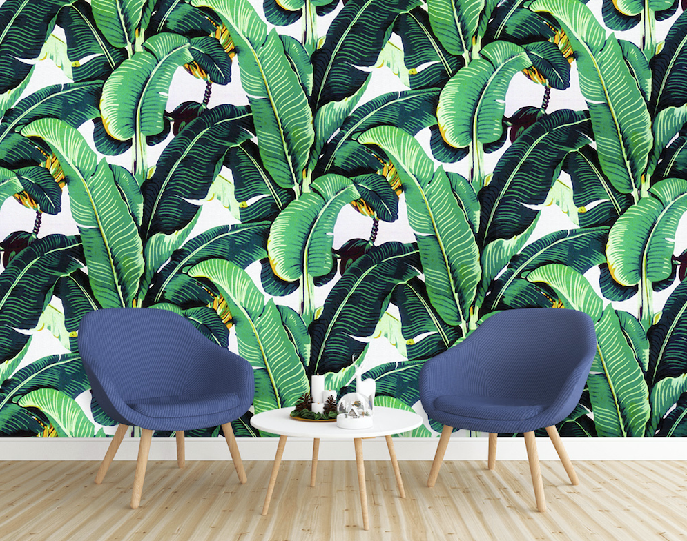 3D Green Banana Leaf WG275 Wall Murals