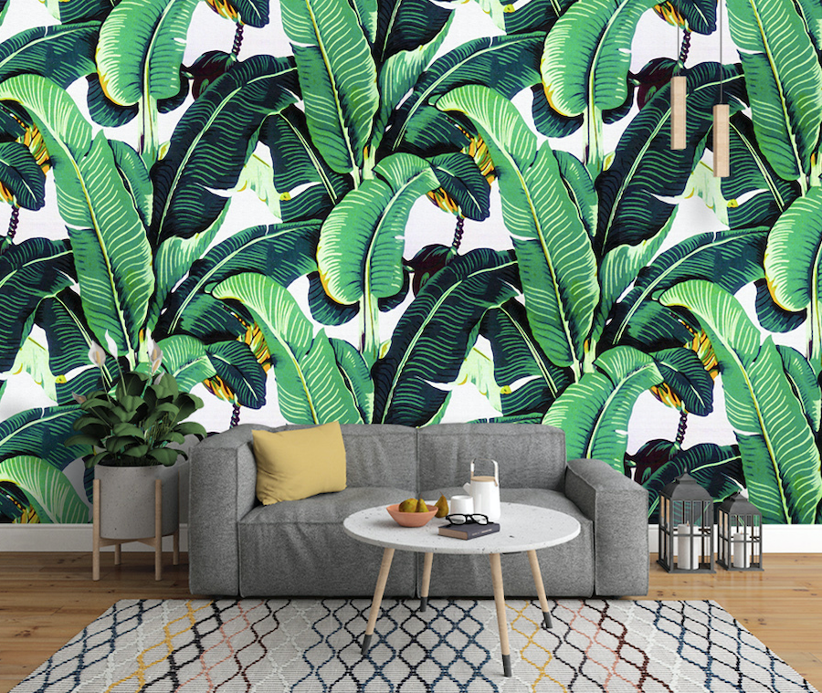 3D Green Banana Leaf WG275 Wall Murals