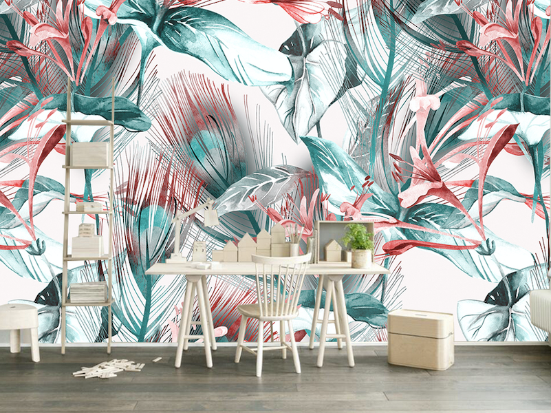 3D Plumeria Flower WG146 Wall Murals