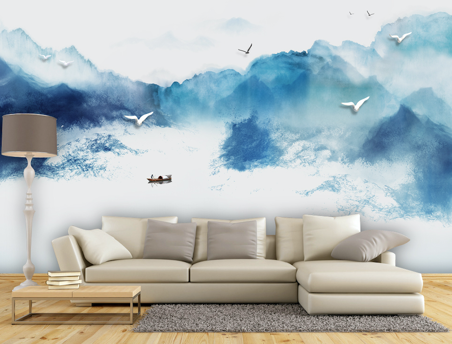 3D Pigeon Ship WG017 Wall Murals