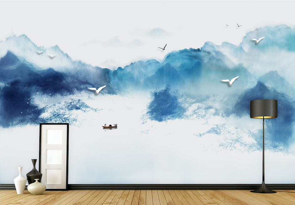 3D Pigeon Ship WG017 Wall Murals