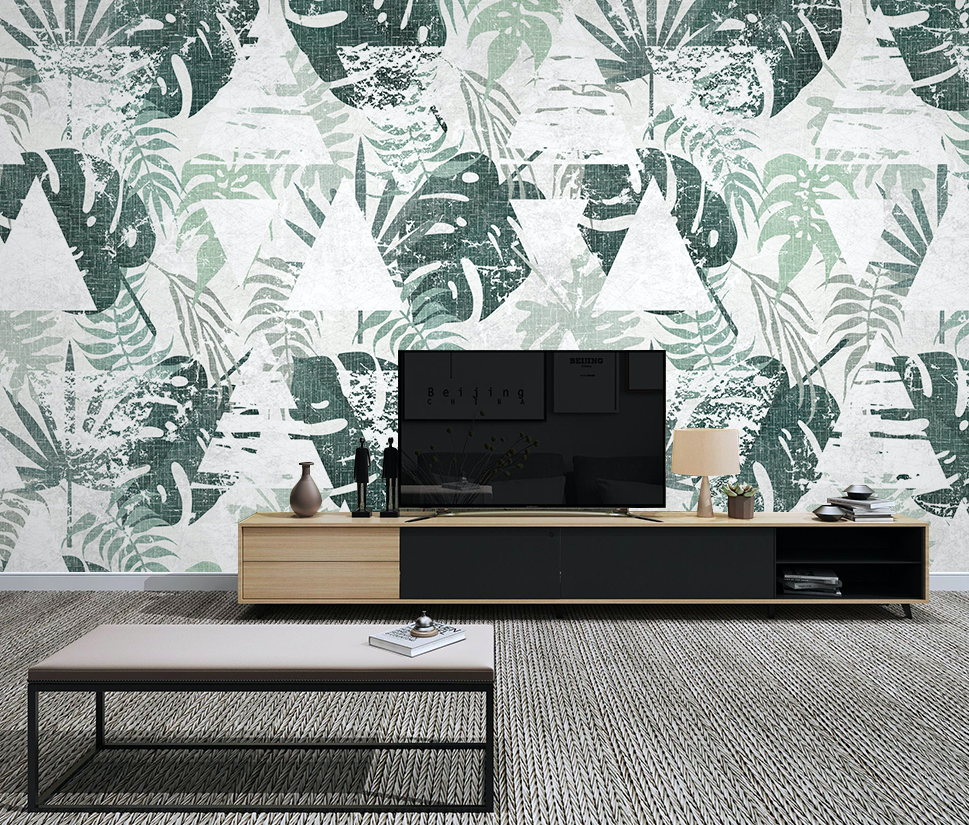 3D Pattern Leaves WG040 Wall Murals