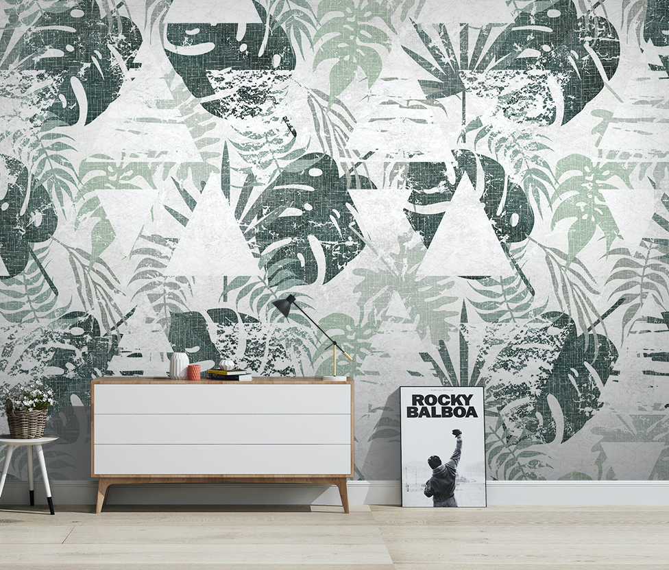 3D Pattern Leaves WG040 Wall Murals