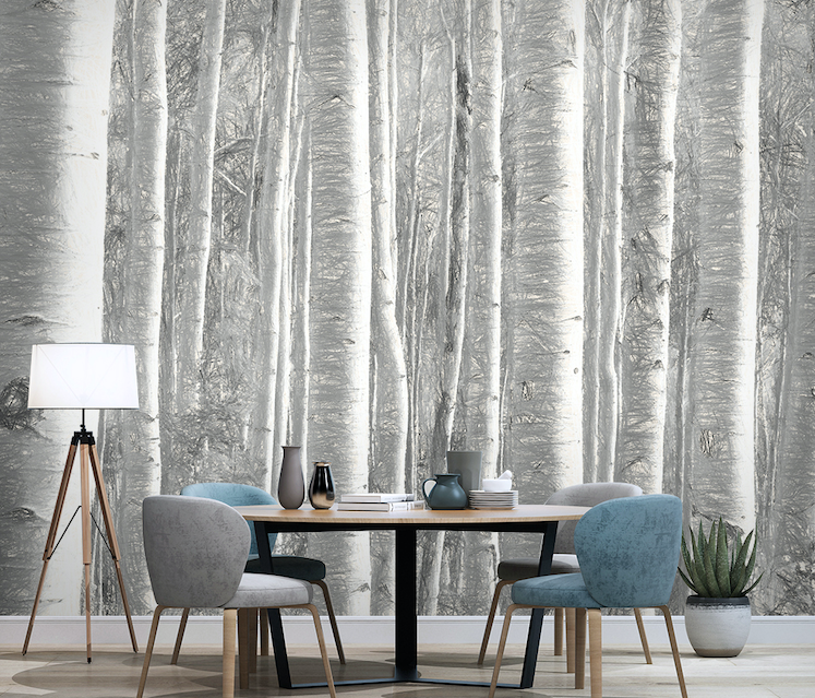 3D White Woods WG037 Wall Murals