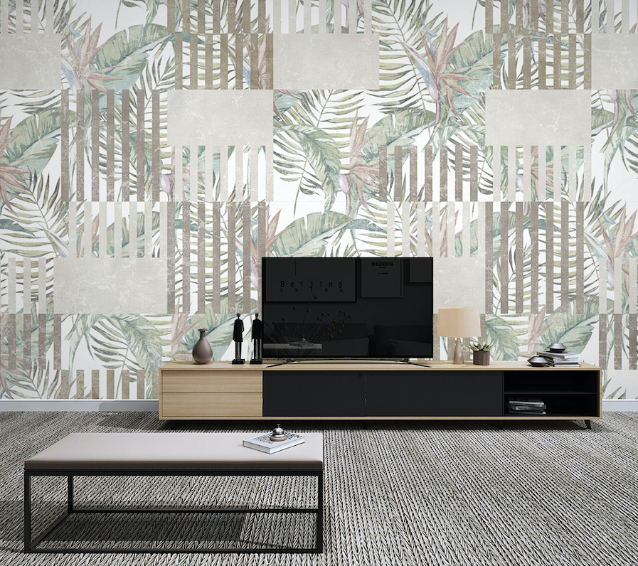 3D Green Leaf WG062 Wall Murals